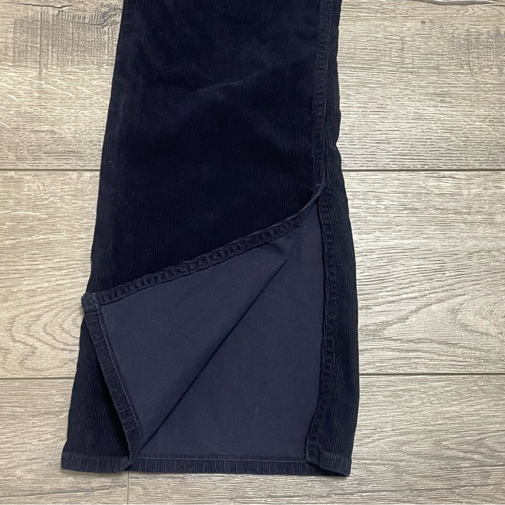 Citizens of Humanity Georgia High Rise Bootcut Flared Corduroy Navy Pants Sz 29 - Picture 6 of 12